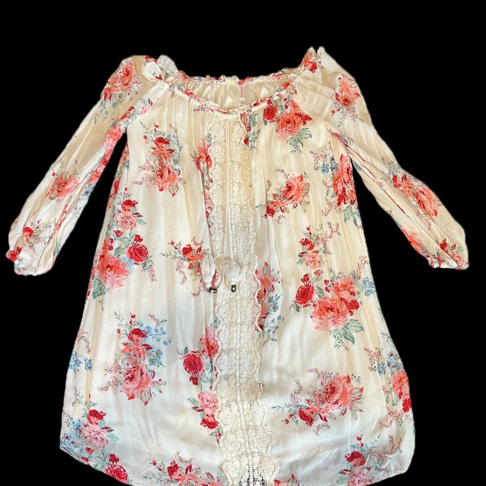 White floral dress
